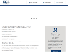 Tablet Screenshot of kglskinstudycenter.com